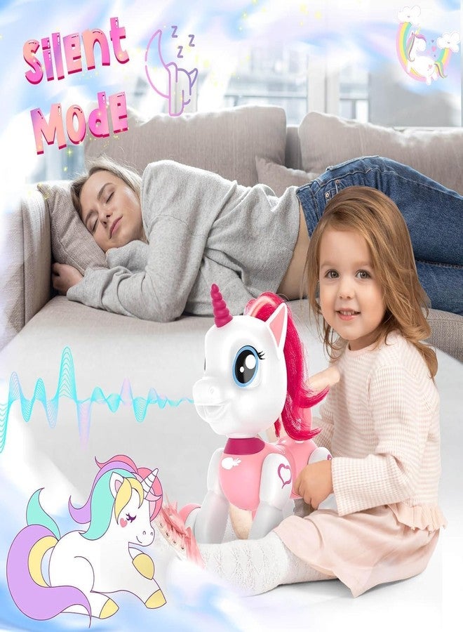 CIRBOX Remote Control Unicorn Robot Pet Toy for Girls Ages 3-8 - Interactive Walking, Singing & Dancing Unicorn with Lights, Pink Birthday Gift for Kids & Toddlers - Image 3